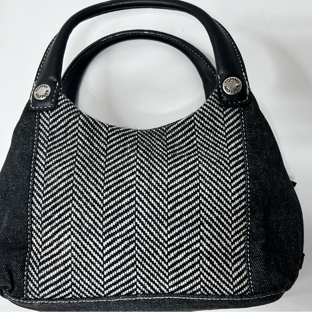Tommy Hilfiger | Mini | Tweed Purse | Herringbone Design
